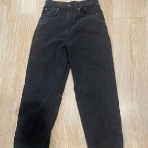 Parallel Jean in Black Wash Motel Rocks